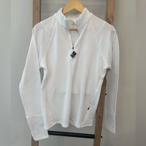 DSG NWT White Run Grid 1/4 Zip M